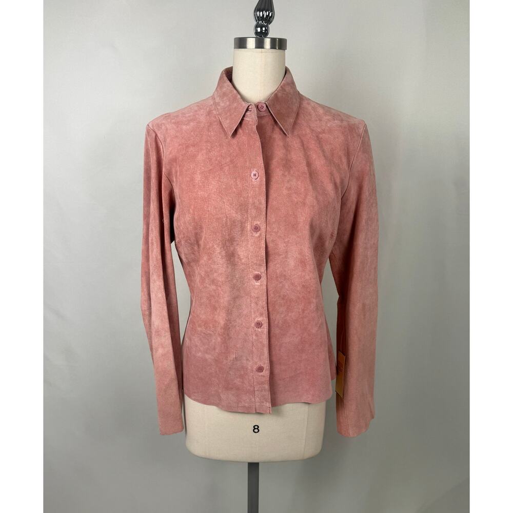 NEW Vintage B.B. Dakota Pink Leather Jacket Sz10 80s‎ 90s Y2K Western Cowgirl